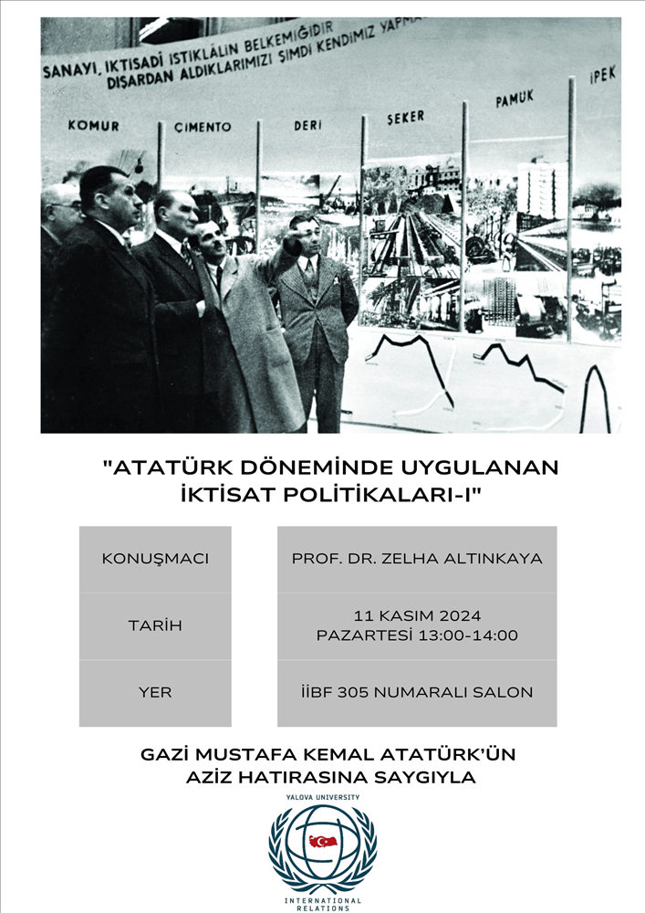 “Atatürk Döneminde Uygulanan İktisat Politikaları-I”