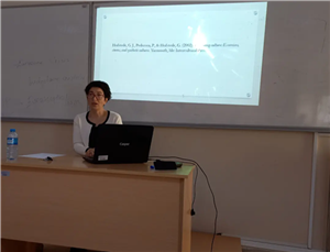 Erasmus Ders Verme Hareketliliği Kapsamında Dr. Desislava Karaasenova'nın Bölümümüze Ziyareti